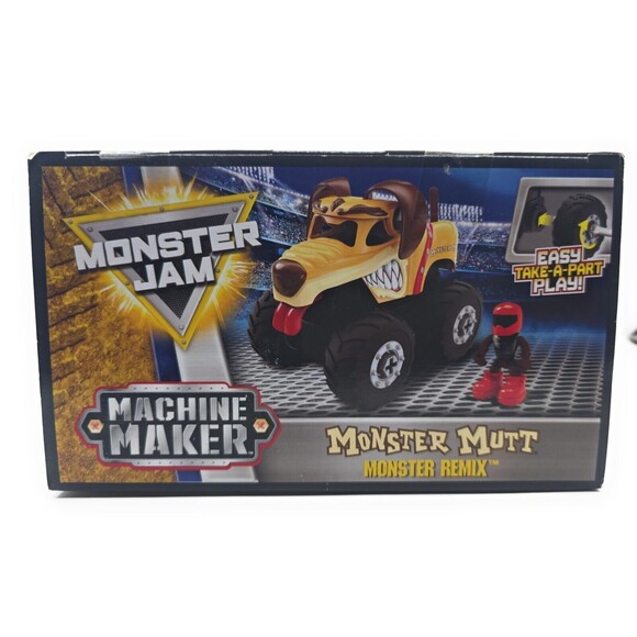 Monster Jam Machine Maker Monster Mutt Monster Truck Building Toy Set for Kids - Picture 3 of 6